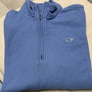 Vineyard Vines Boys Quarter zip Sweater in Blue